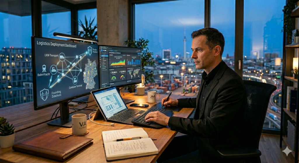 Business Engineer beim TONNIKUM® für Logistik bei der rissfreien Erstellung der Finanzierungs-Statik und dem Zulassungs-Management für Speditionen sowie Transport-Unternehmen.