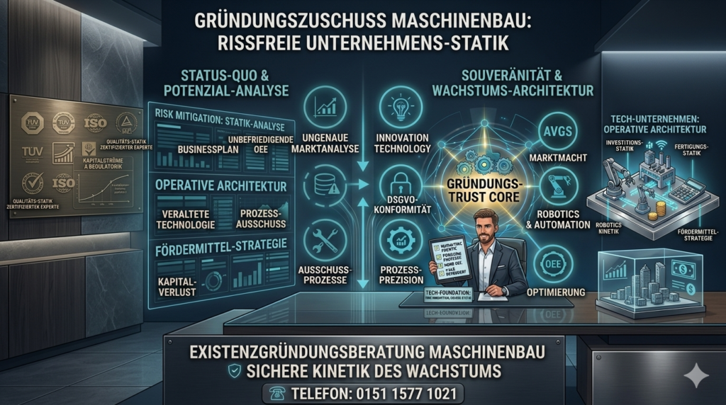 Experten-Beratung für Existenzgründung, Finanzierung und Fördermittel im Maschinenbau - durch Dipl.-Ing - TONNIKUM®